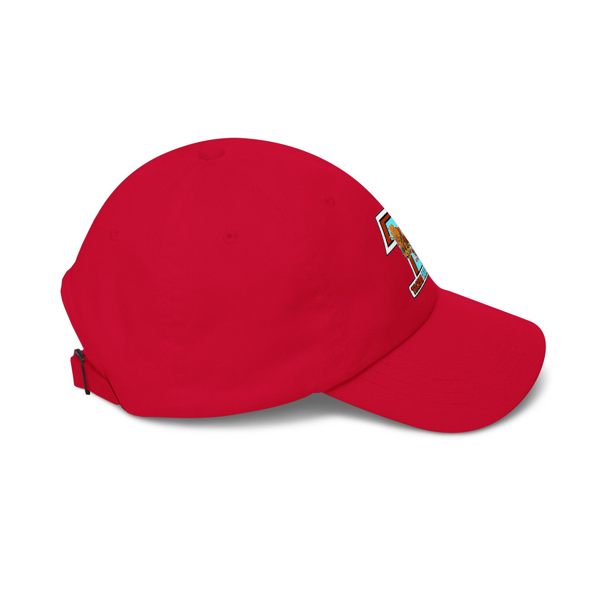 Tacoma Triceratops Dad Cap — Retro Surfing Triceratops Embroidered Hat Designed by Yorch Enciso