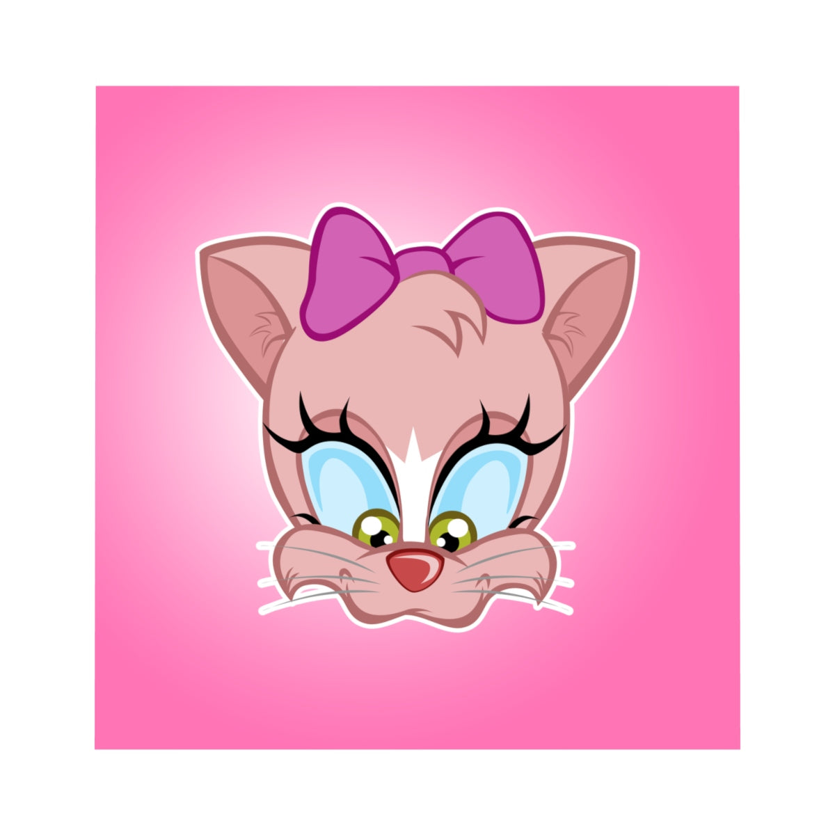 Julia Cat head - Microfiber Duvet Cover