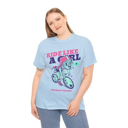 Ride like a Girl - Unisex Heavy Cotton Tee