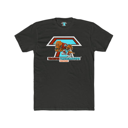 Tacoma Triceratops Football Mascot Tee — Retro Sports Dino Graphic T-Shirt. Designed by Yorch Enciso