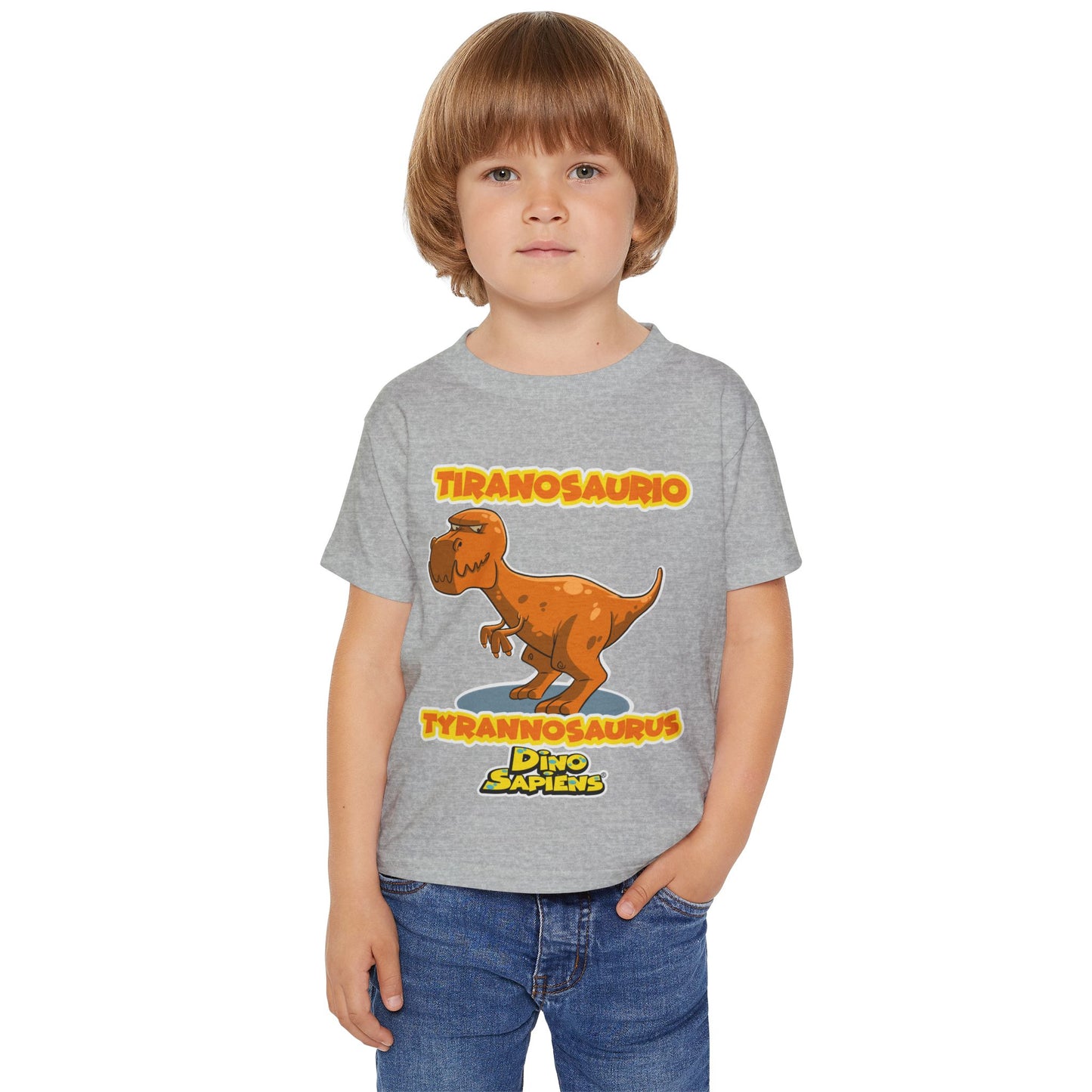 DinoSapiens Tyrannosaurus  by MundoMonito Heavy Cotton™ Toddler T-shirt