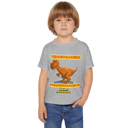 DinoSapiens Tyrannosaurus  by MundoMonito Heavy Cotton™ Toddler T-shirt