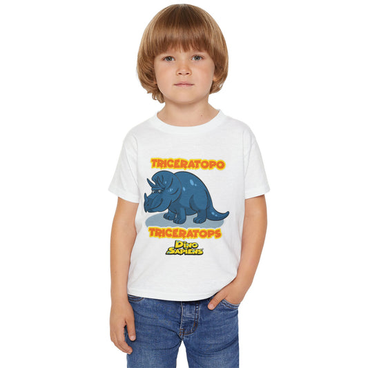 DinoSapiens Triceratops by MundoMonito Heavy Cotton™ Toddler T-shirt