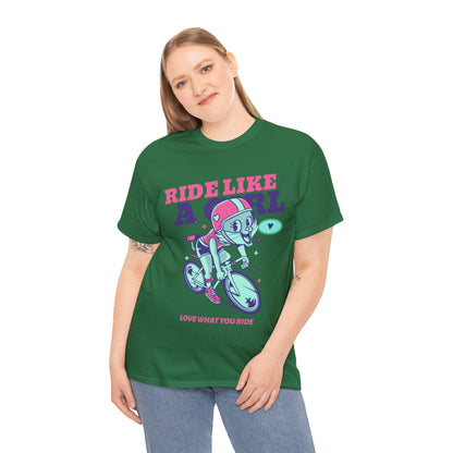 Ride like a Girl - Unisex Heavy Cotton Tee