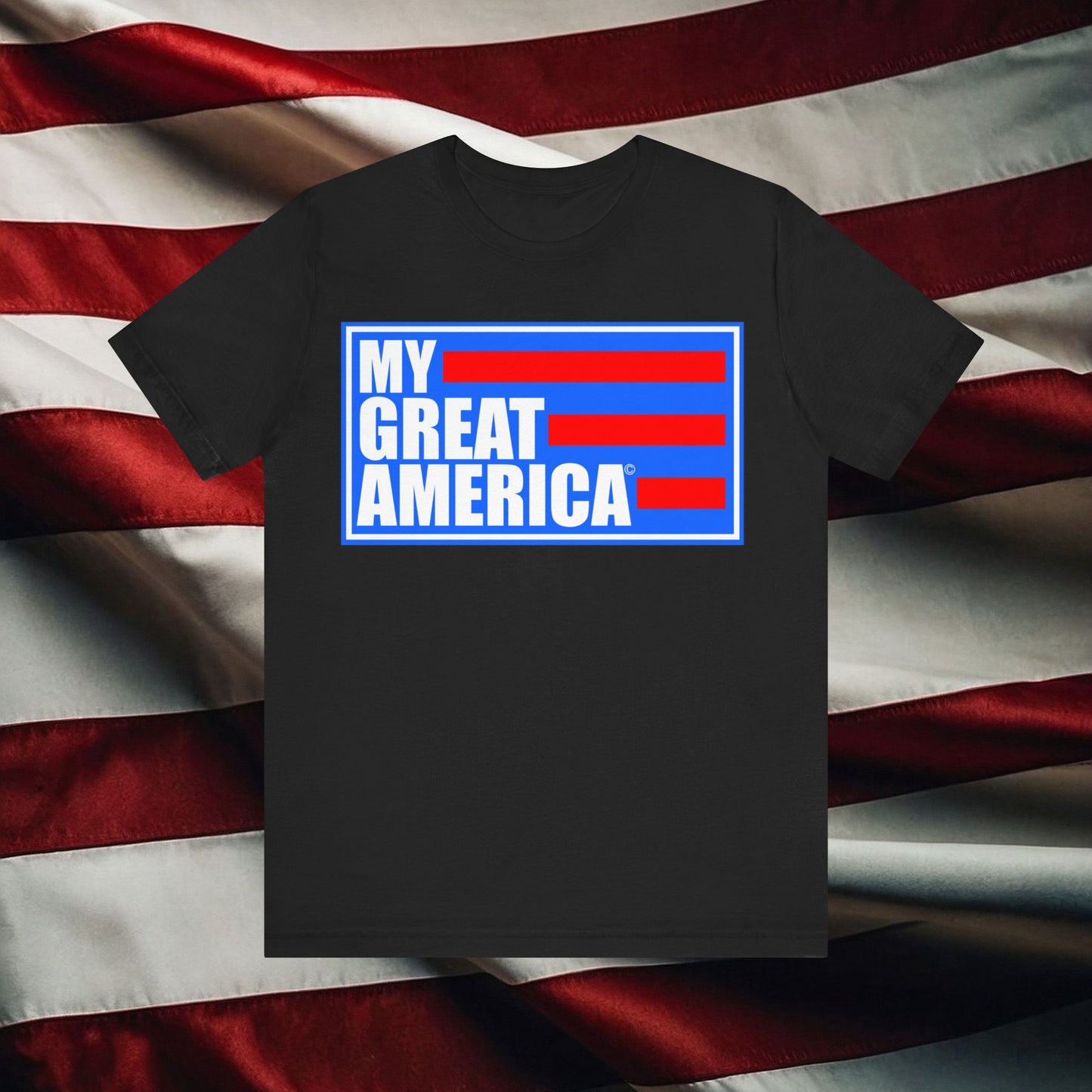 My Great America Logo Blue - Unisex Jersey Short Sleeve Tee