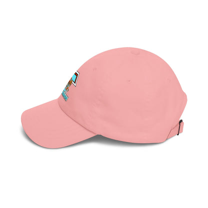 Tacoma Triceratops Dad Cap — Retro Surfing Triceratops Embroidered Hat Designed by Yorch Enciso