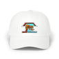 Tacoma Triceratops Dad Cap — Retro Surfing Triceratops Embroidered Hat Designed by Yorch Enciso