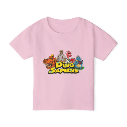 DinoSapiens Logo with Characters  by MundoMonito Heavy Cotton™ Toddler T-shirt