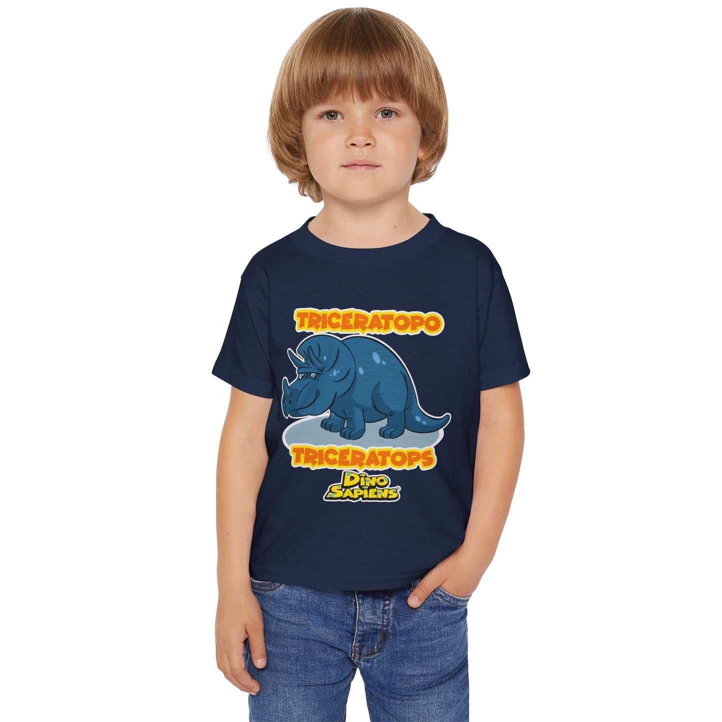 DinoSapiens Triceratops by MundoMonito Heavy Cotton™ Toddler T-shirt