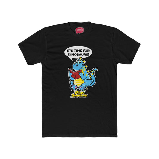 Time for Dinosaurs , DinoSapiens by MundoMonito Unisex Cotton Crew Tee