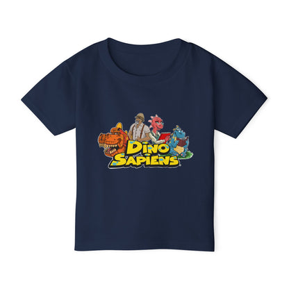 DinoSapiens Logo with Characters  by MundoMonito Heavy Cotton™ Toddler T-shirt