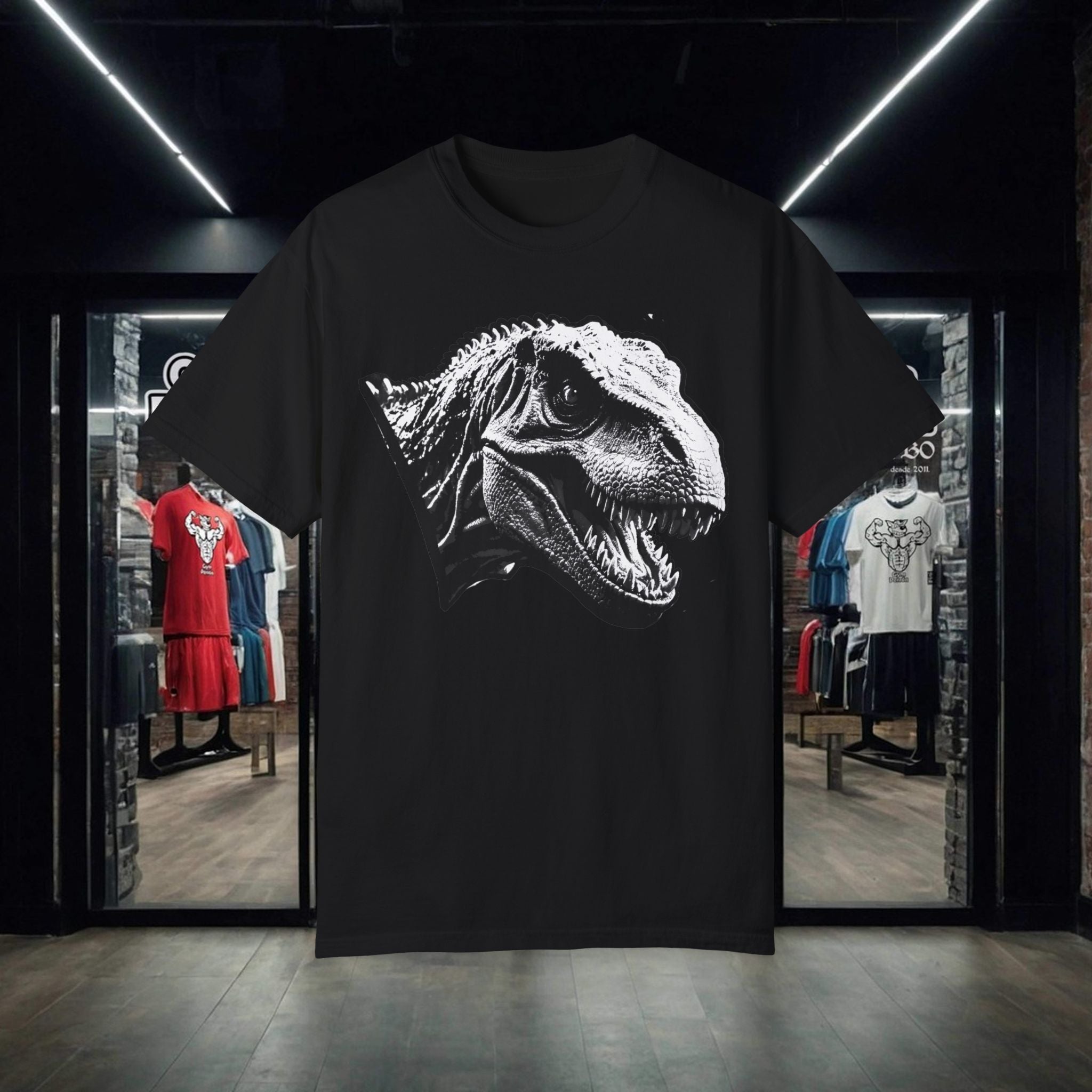 T'Rex - Gym Perron - Unisex Garment-Dyed T-shirt – Chameleon Art