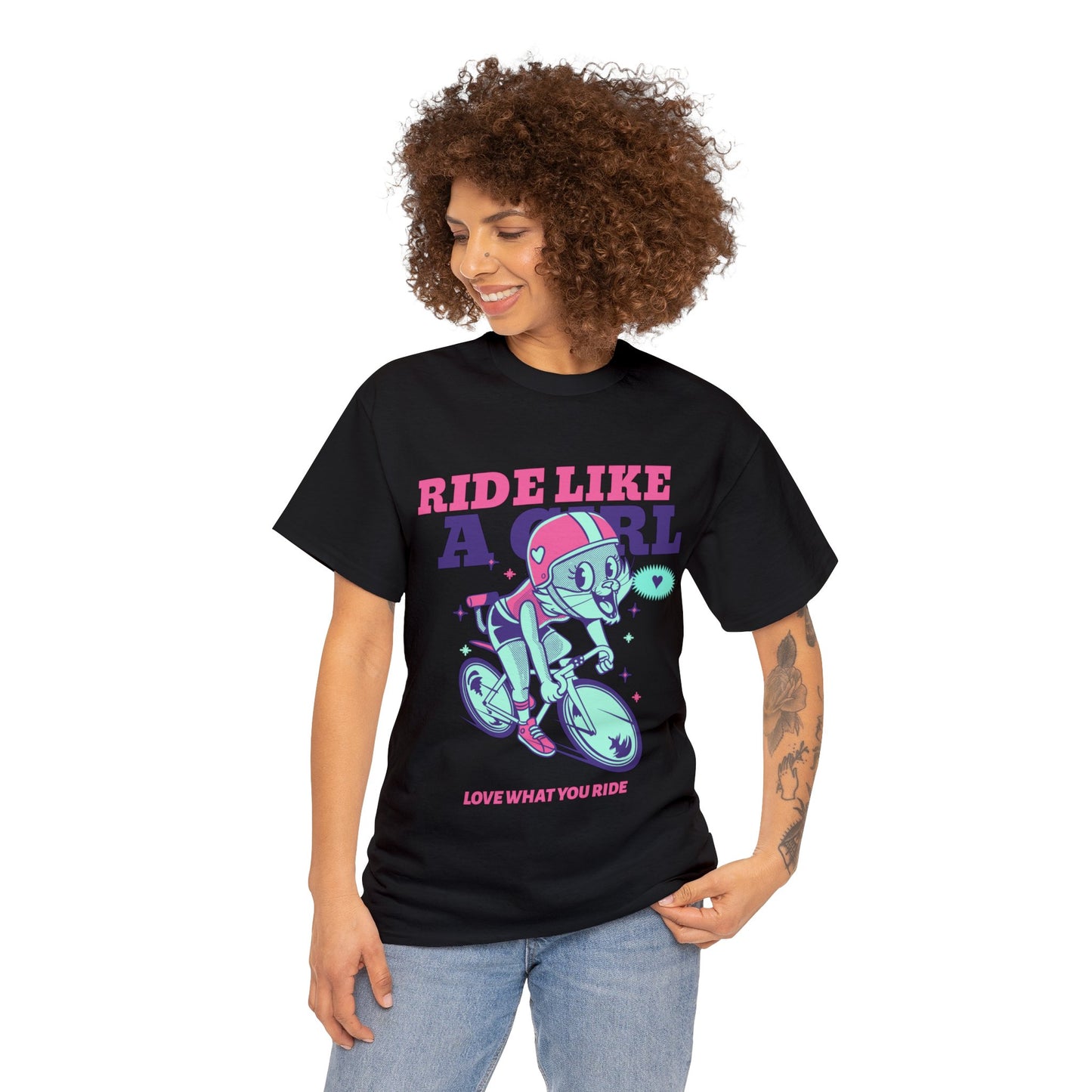 Ride like a Girl - Unisex Heavy Cotton Tee