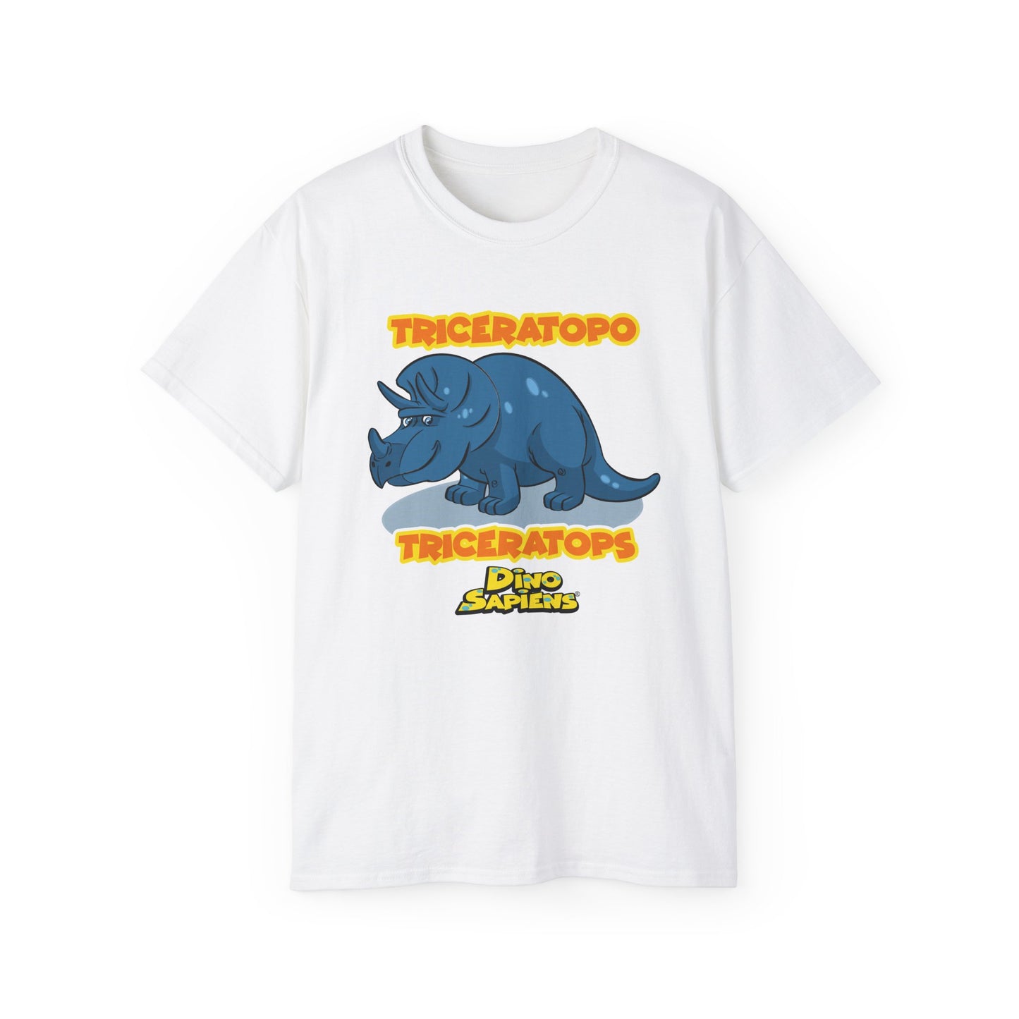 DinoSapiens Triceratops by MundoMonito Unisex Ultra Cotton Tee