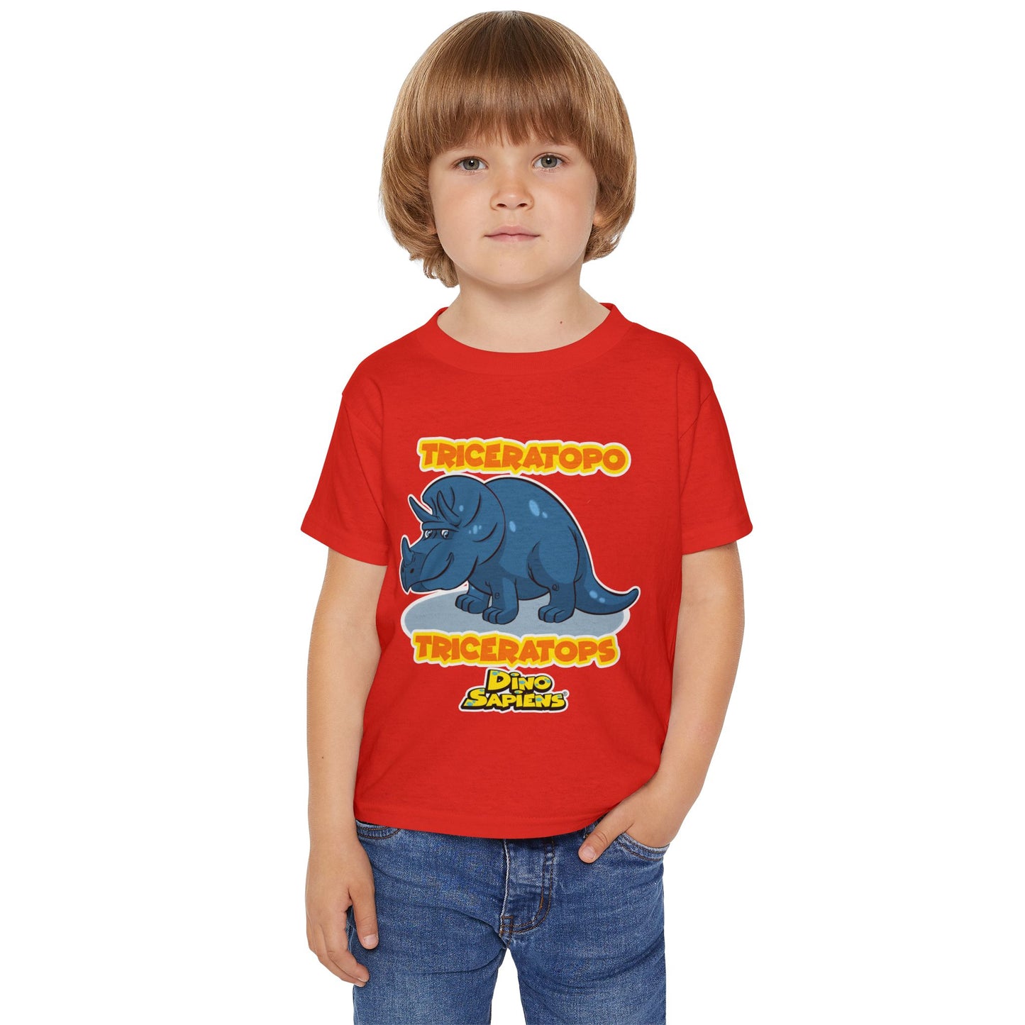 DinoSapiens Triceratops by MundoMonito Heavy Cotton™ Toddler T-shirt