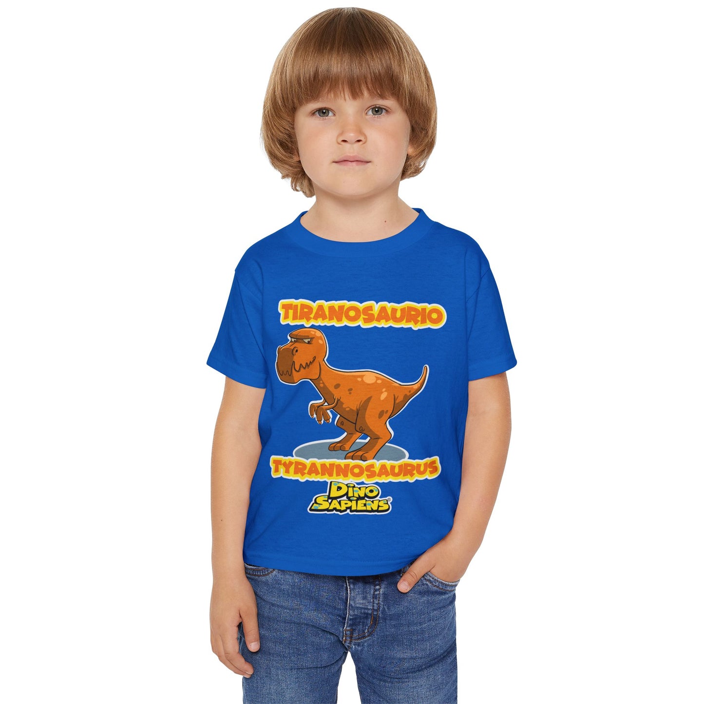 DinoSapiens Tyrannosaurus  by MundoMonito Heavy Cotton™ Toddler T-shirt