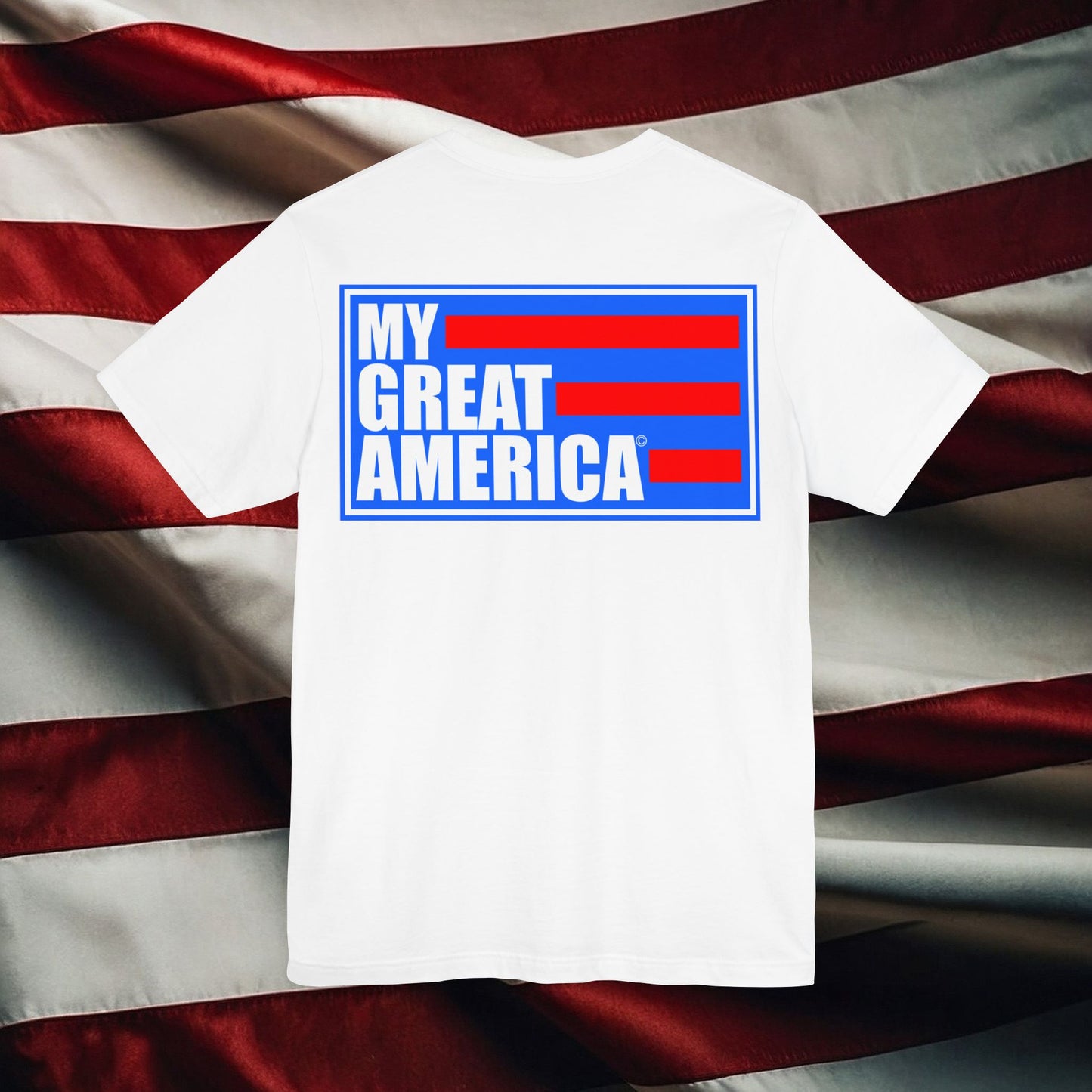 My Great America Logo Blue - Unisex Jersey Short Sleeve Tee