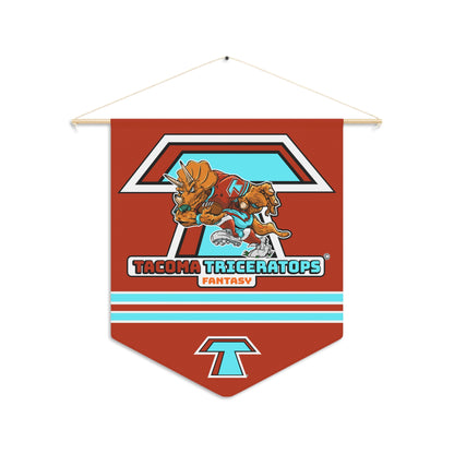 Tacoma Triceratops Pennant — Retro Sports Team Wall Banner
