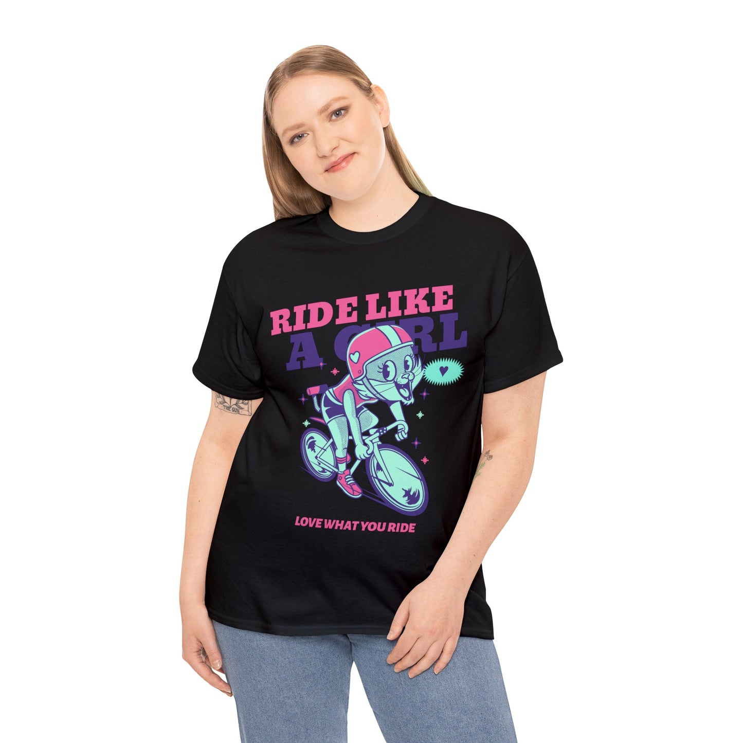 Ride like a Girl - Unisex Heavy Cotton Tee