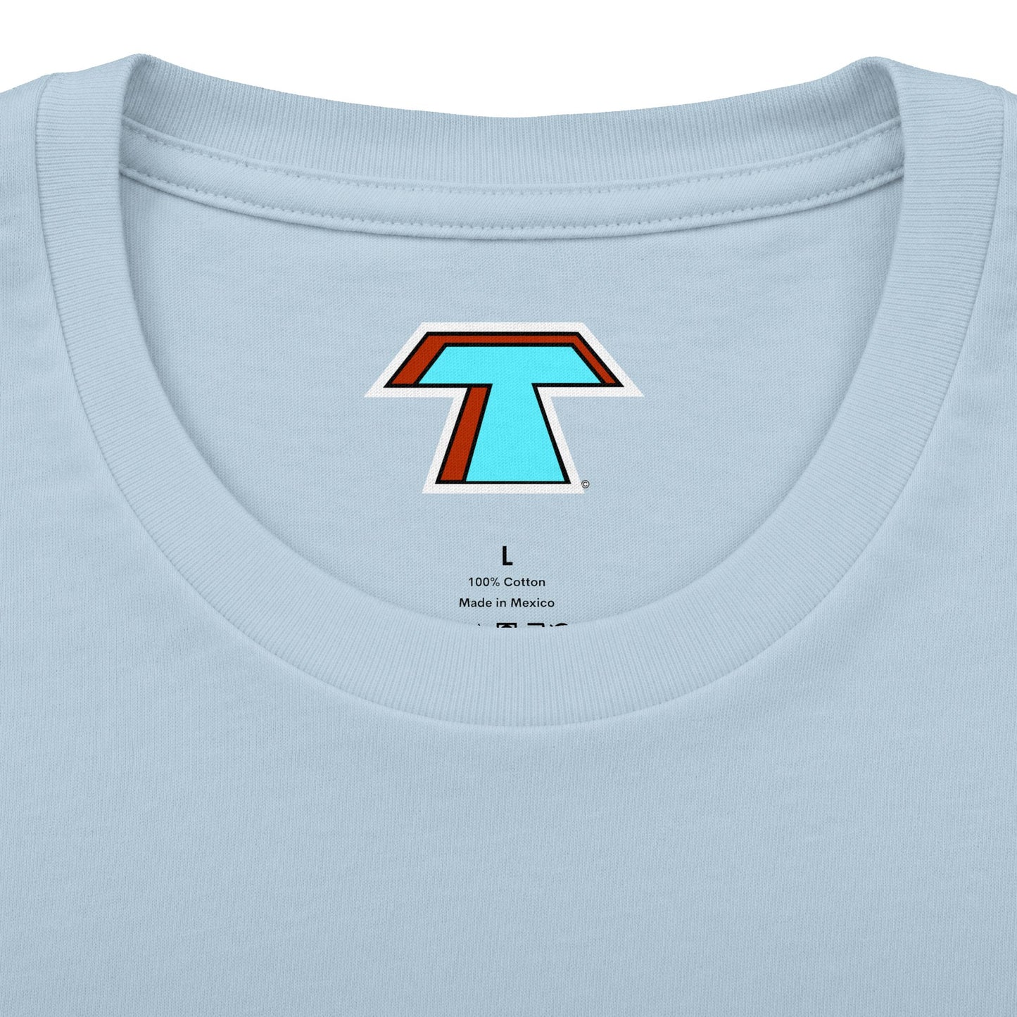 Tacoma Triceratops Football Mascot Tee — Retro Sports Dino Graphic T-Shirt. Designed by Yorch Enciso