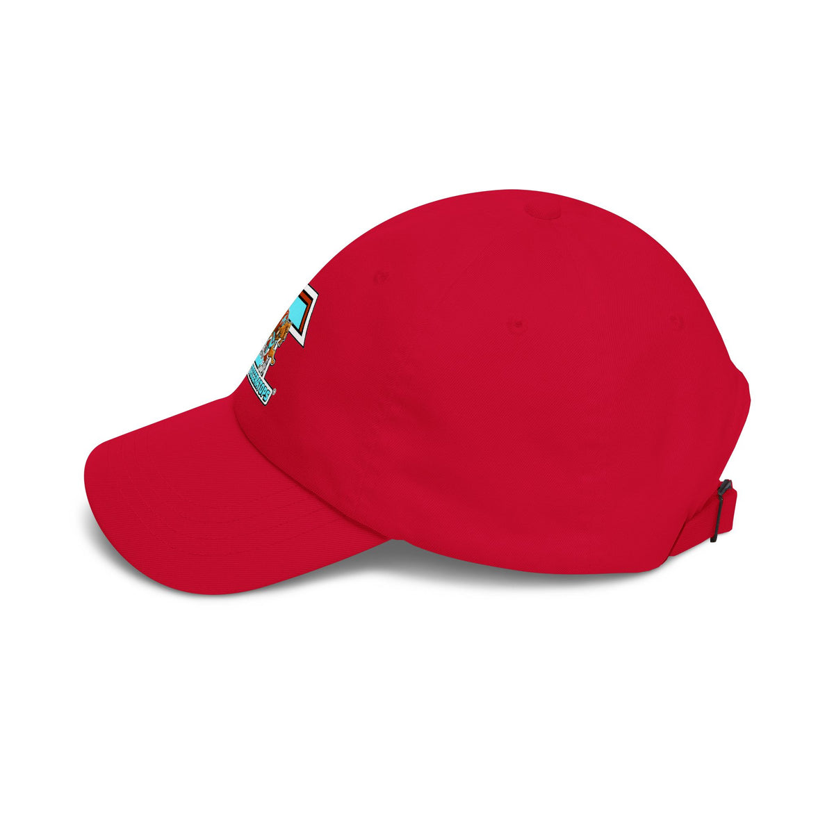 Tacoma Triceratops Dad Cap — Retro Surfing Triceratops Embroidered Hat Designed by Yorch Enciso