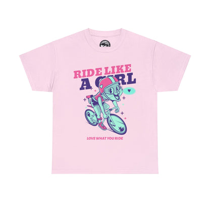 Ride like a Girl - Unisex Heavy Cotton Tee