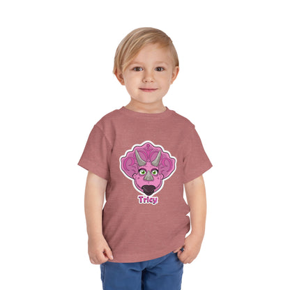 Tricy - DinoSapiens  Toddler Tee – 'Tricy' Dinosaur Short Sleeve Shirt for Kids