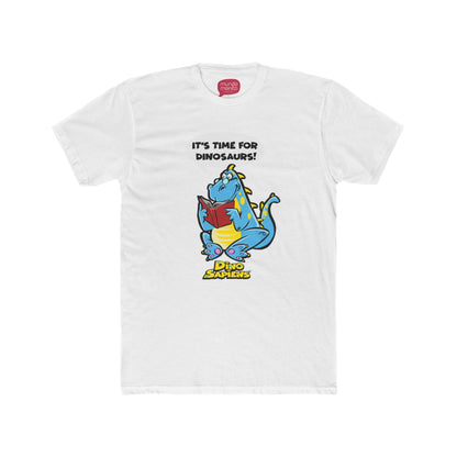 Time for Dinosaurs , DinoSapiens by MundoMonito Unisex Cotton Crew Tee