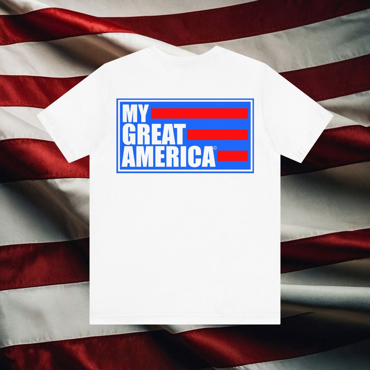 My Great America Logo Blue - Unisex Jersey Short Sleeve Tee