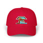 Tacoma Triceratops Dad Cap — Retro Surfing Triceratops Embroidered Hat Designed by Yorch Enciso