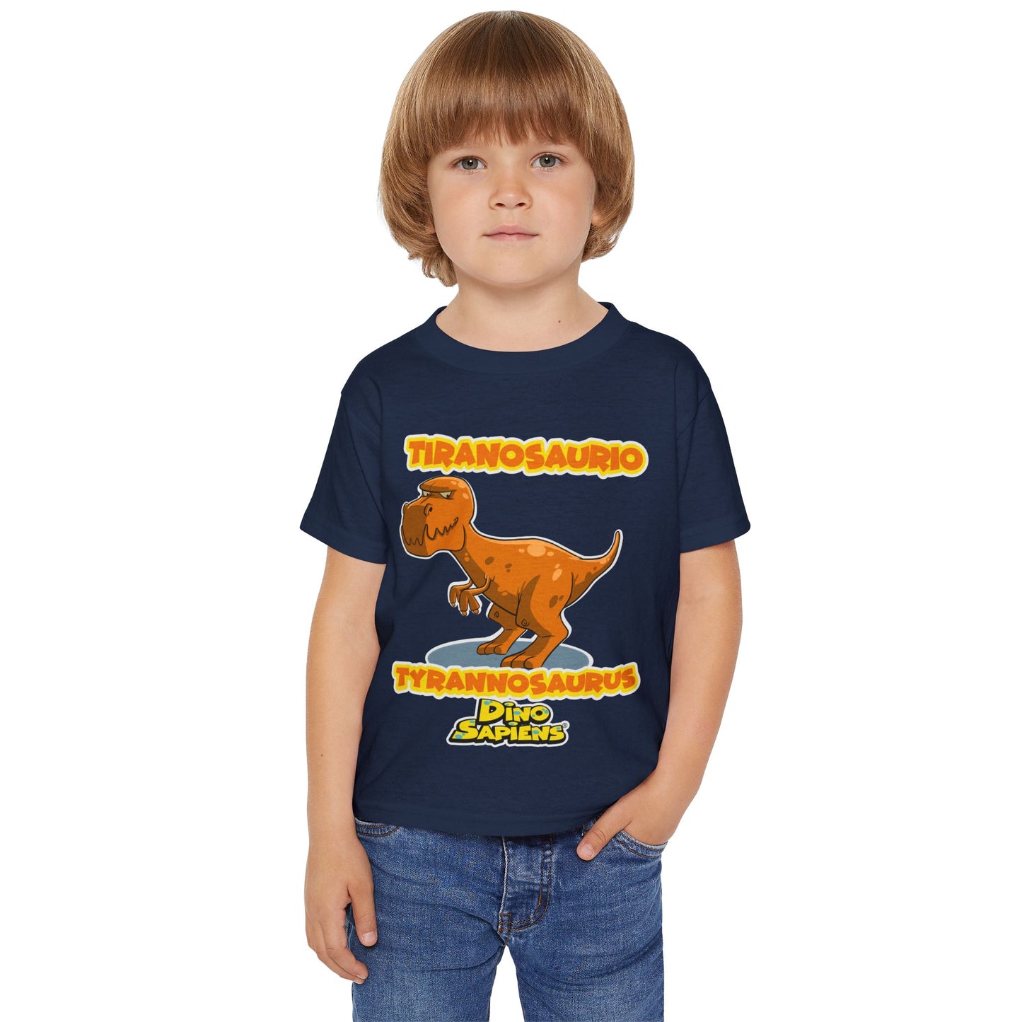 DinoSapiens Tyrannosaurus  by MundoMonito Heavy Cotton™ Toddler T-shirt