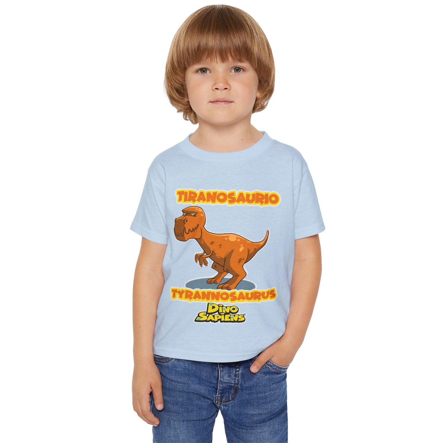 DinoSapiens Tyrannosaurus  by MundoMonito Heavy Cotton™ Toddler T-shirt