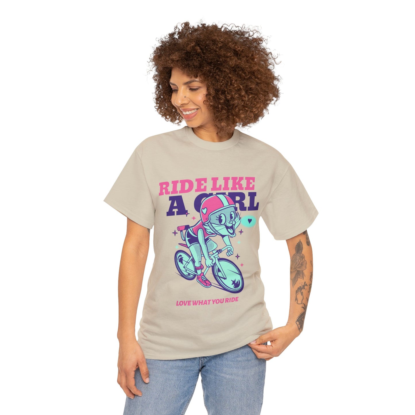 Ride like a Girl - Unisex Heavy Cotton Tee