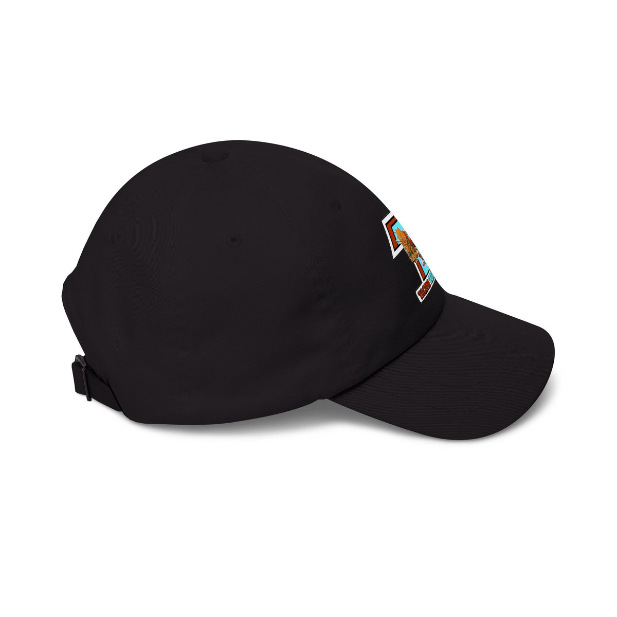 Tacoma Triceratops Dad Cap — Retro Surfing Triceratops Embroidered Hat Designed by Yorch Enciso