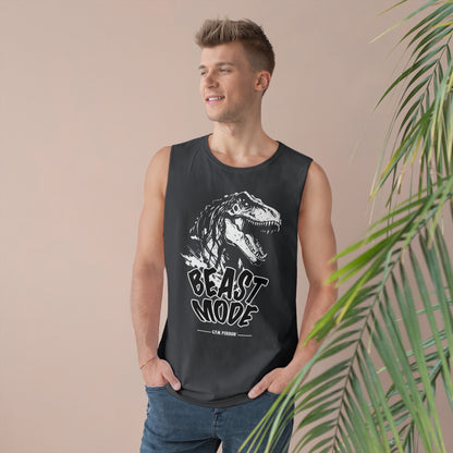 Beast Mode - Xtreme White - by Gym Perron Unisex Barnard Tank