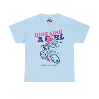 Ride like a Girl - Unisex Heavy Cotton Tee