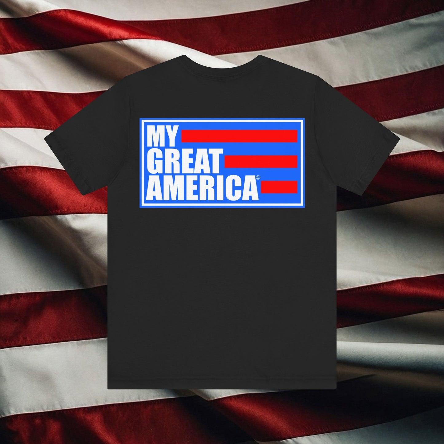 My Great America Logo Blue - Unisex Jersey Short Sleeve Tee