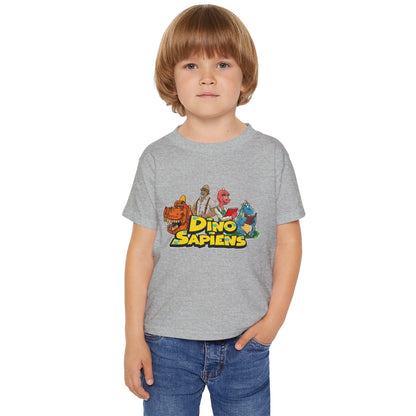 DinoSapiens Logo with Characters  by MundoMonito Heavy Cotton™ Toddler T-shirt