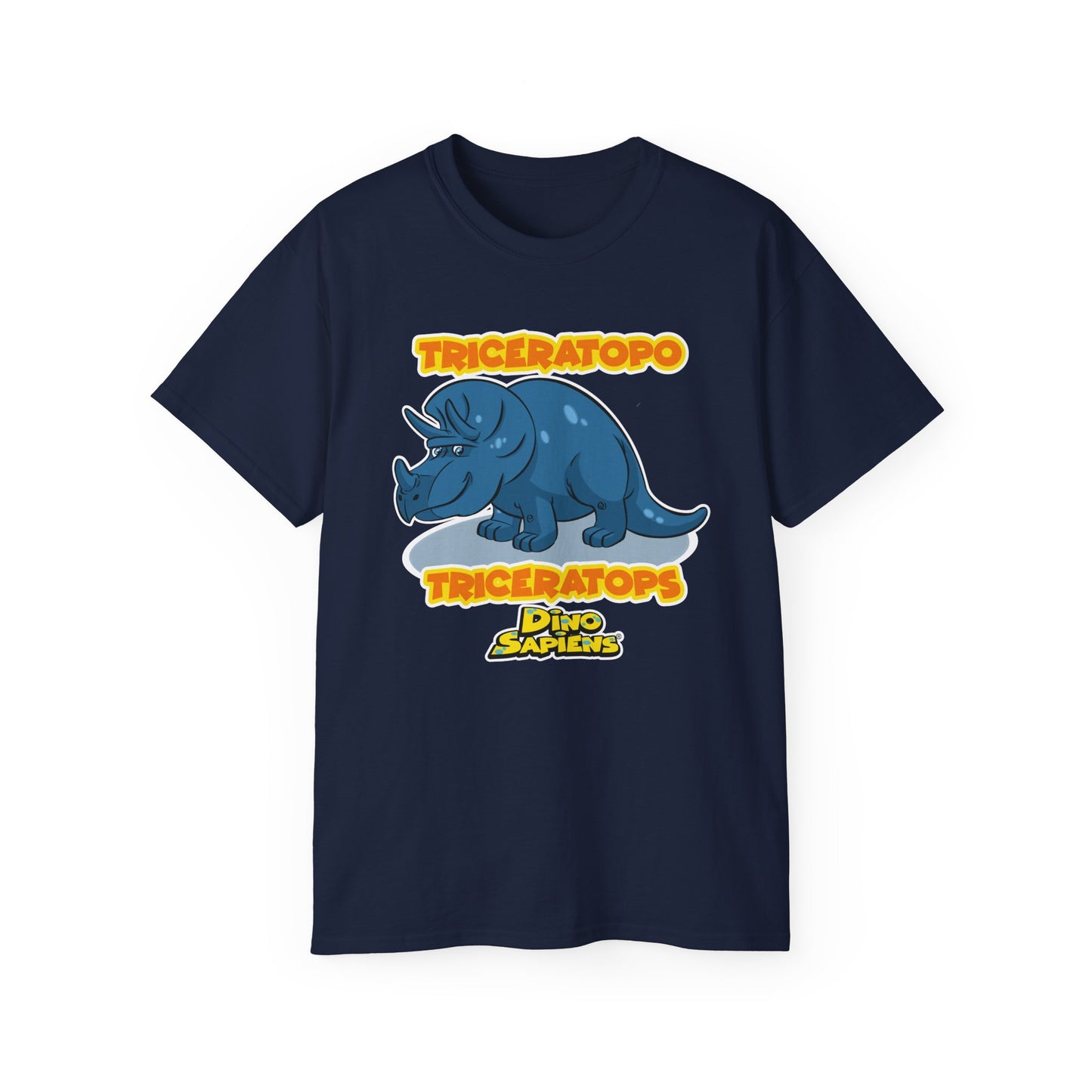 DinoSapiens Triceratops by MundoMonito Unisex Ultra Cotton Tee