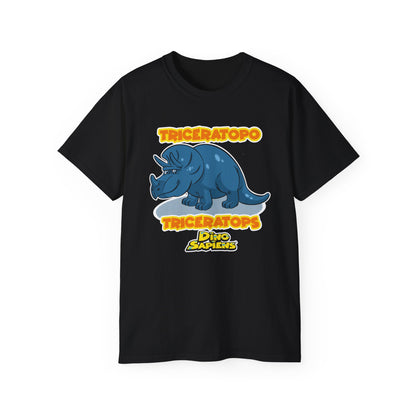 DinoSapiens Triceratops by MundoMonito Unisex Ultra Cotton Tee