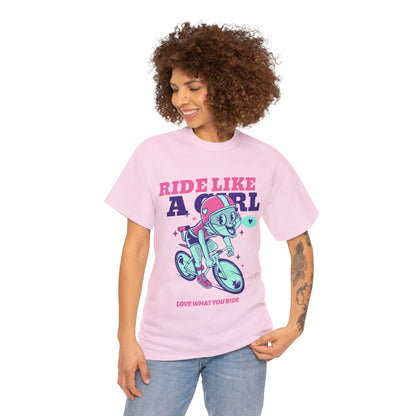 Ride like a Girl - Unisex Heavy Cotton Tee