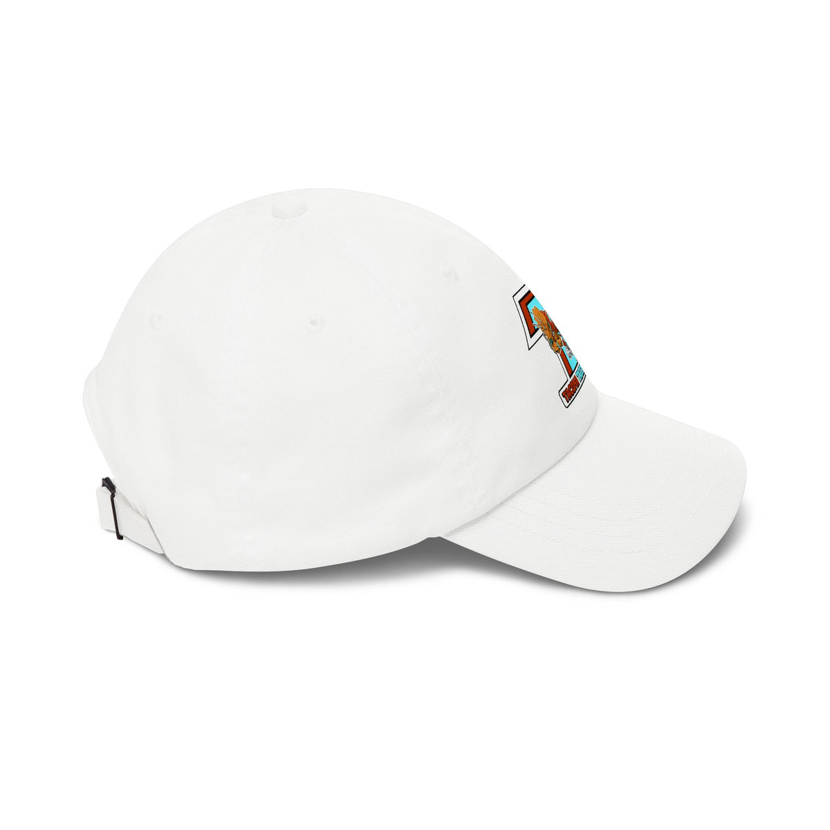 Tacoma Triceratops Dad Cap — Retro Surfing Triceratops Embroidered Hat Designed by Yorch Enciso