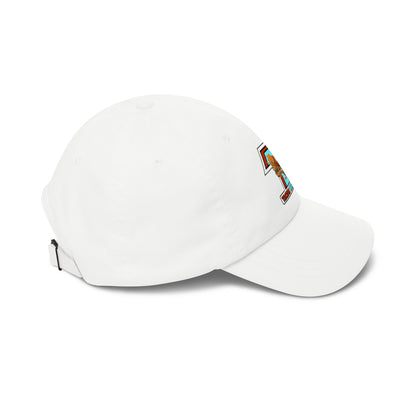 Tacoma Triceratops Dad Cap — Retro Surfing Triceratops Embroidered Hat Designed by Yorch Enciso