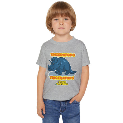 DinoSapiens Triceratops by MundoMonito Heavy Cotton™ Toddler T-shirt