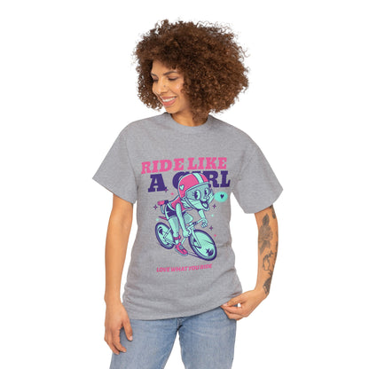 Ride like a Girl - Unisex Heavy Cotton Tee