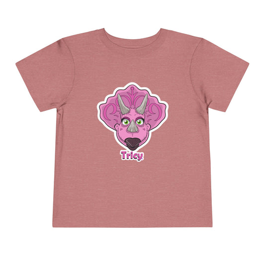 Tricy - DinoSapiens  Toddler Tee – 'Tricy' Dinosaur Short Sleeve Shirt for Kids