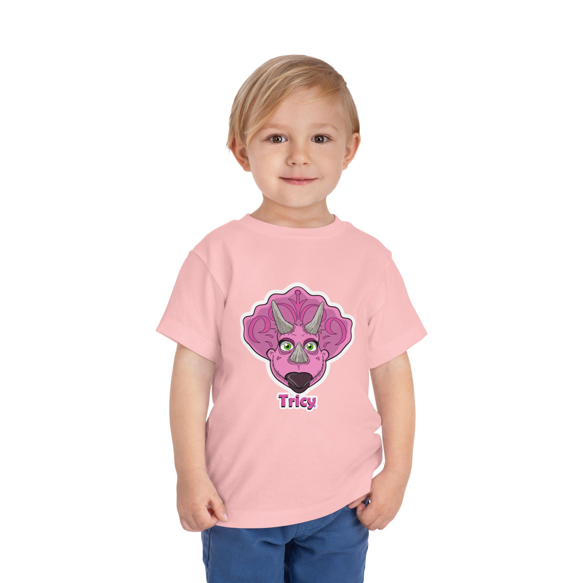 Tricy - DinoSapiens  Toddler Tee – 'Tricy' Dinosaur Short Sleeve Shirt for Kids
