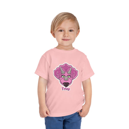 Tricy - DinoSapiens  Toddler Tee – 'Tricy' Dinosaur Short Sleeve Shirt for Kids