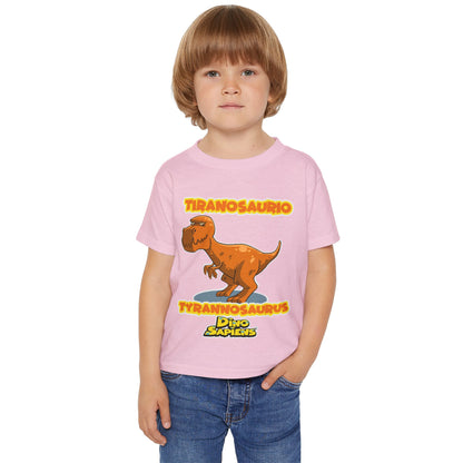 DinoSapiens Tyrannosaurus  by MundoMonito Heavy Cotton™ Toddler T-shirt