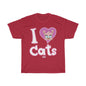 Julia Cat I Love cats - Unisex Heavy Cotton Tee